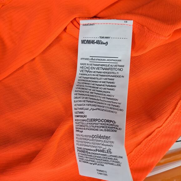 Under Armour HeatGear Shirt Women’s M Orange Fitted Mesh Back‎ Cutout NWT - Picture 8 of 10